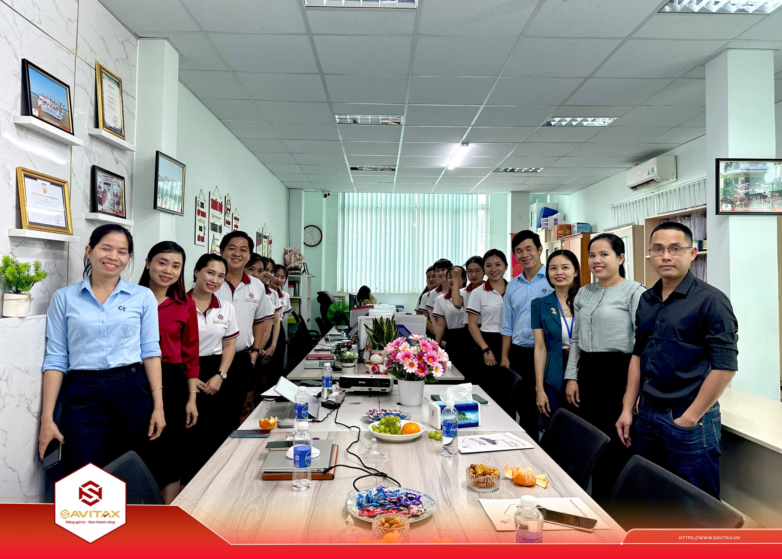 Lan tỏa các giá trị cốt lõi mà Doanh nghiệp hướng tới “ Nâng giá trị - Đón thành công”.