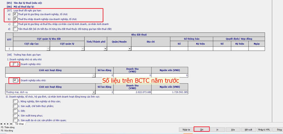 Nộp tờ khai trên web thuế điện tử
